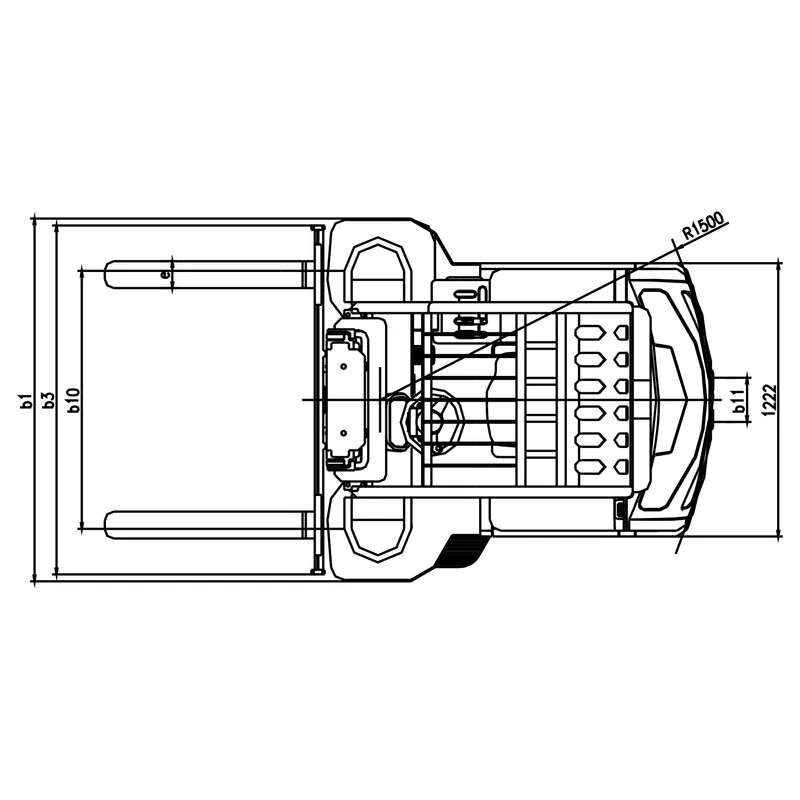 Električni viljuškar ECV16CD/ECV20CD visine dizanja do 6200 mm