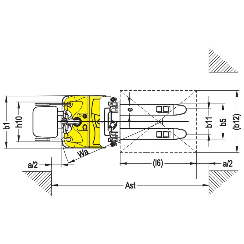 Potpuno električni slagač paleta EVV10-P/EVV12-P/EVV15-P sa AC motorom
