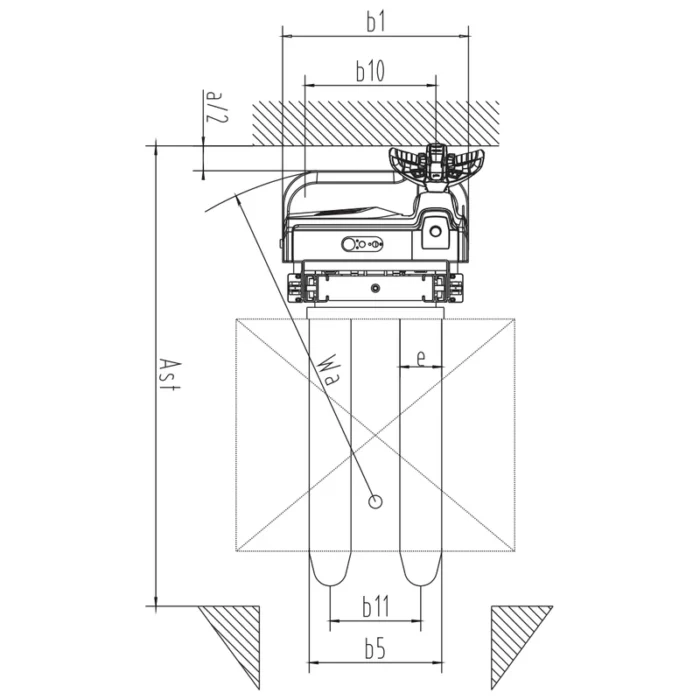 Električni slagač paleta EVV10B-I/EVV12B-I sa visinom dizanja do 3300 mm