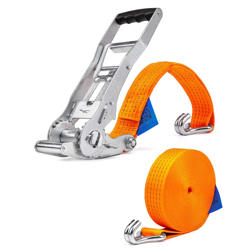 ERGO dvodelna zatezna traka za vezivanje tereta sa čegrtaljkom (DKG5-50-ERGO) 5000 kg, 50 mm