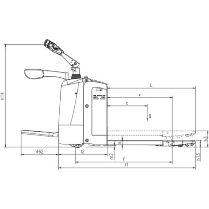 DELACCO Električni paletni viljuškar 2000-2500kg AC 1