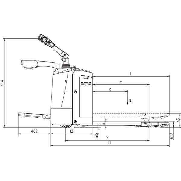 DELACCO Električni paletni viljuškar 2000-2500kg AC 1